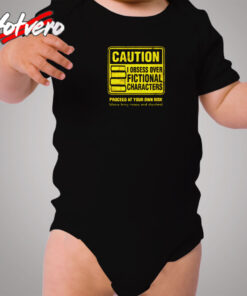 Character Caution Cozy Baby Onesies