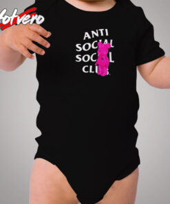 Cheap Anti Social Social Club Bearbrick Cozy Baby Onesies