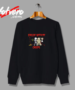 Chillin With My Creeps Vampire Halloween Urban Sweatshirt