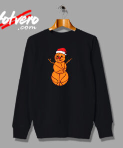 Christmas Basketball Snowman Urban Sweatshirt