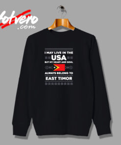 Christmas East Timor Flag Quote Ugly Urban Sweatshirt