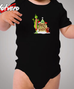 Christmas Grinch Cozy Baby Onesies