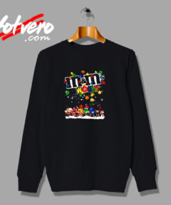 Christmas Lights M&m's World Cartoon Urban Sweatshirt