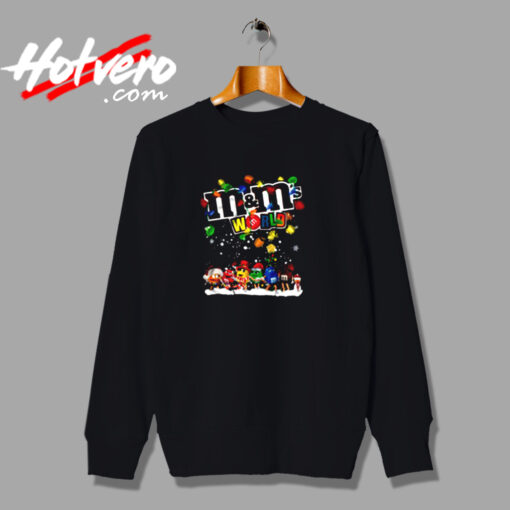 Christmas Lights M&m's World Cartoon Urban Sweatshirt