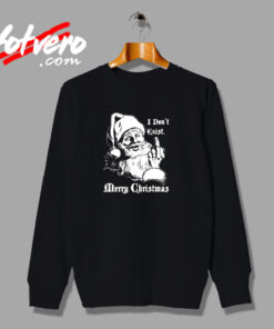 Christmas Santa Claus Quote I Don't Exist Urban Sweatshirt