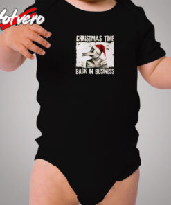 Christmas Time Back In Business Plague Doctor Cozy Baby Onesies