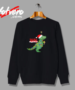 Christmas Tree T Rex Funny Parody Urban Sweatshirt