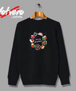 Christmas Wreath Merry Holiday Urban Sweatshirt