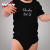 Chucky Did It Funny Horror Cozy Baby Onesies