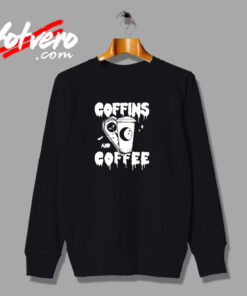 Coffins And Coffee Gothic Urban Sweatshirt