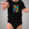 Colorful Futuristic Happy New Year Cozy Baby Onesies