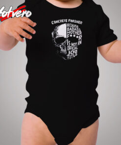 Concrete Finisher Cozy Baby Onesies