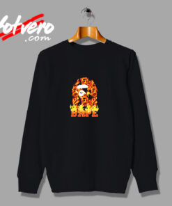 Cool Bape Ape Head Flame Urban Sweatshirt