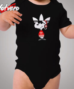 Cool Snoopy Adidas Parody Cozy Baby Onesies