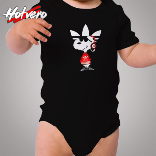 Cool Snoopy Adidas Parody Cozy Baby Onesies