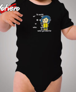 Coraline Be Careful What You Wish For Cozy Baby Onesies