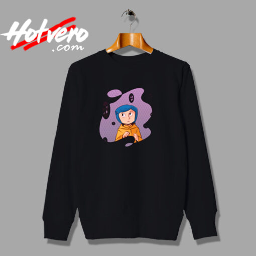 Coraline Buttons Urban Sweatshirt