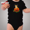 Corgi Dog Lovers Pumpkin Cozy Baby Onesies