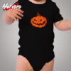 Creepy Pumpkin Jack O’ Lantern Halloween Cozy Baby Onesies