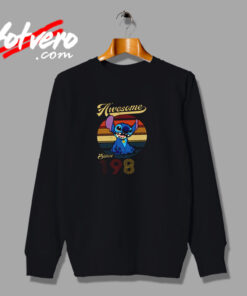 Custom Awesome Since 1980 Stitch Urban Sweatshirt