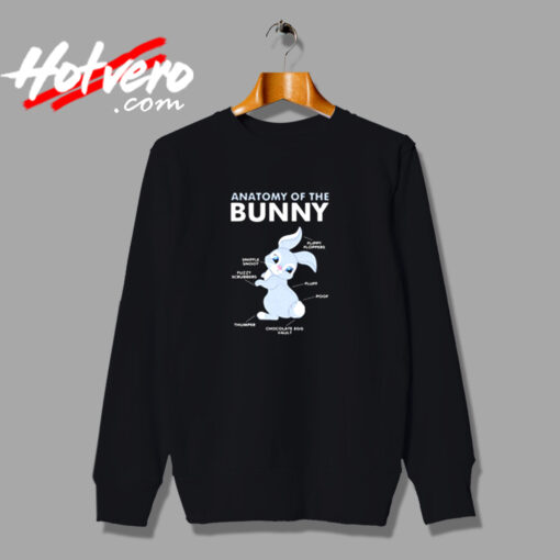 Cute Anatomy Of A Bunny Rabbit Urban Sweatshirt