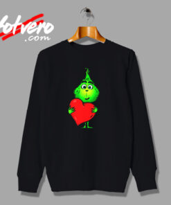 Cute Baby Grinch Love Heart Christmas Urban Sweatshirt