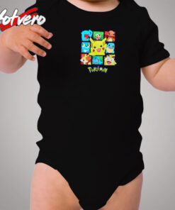 Cute Cartoon Pokemon Characters Cozy Baby Onesies