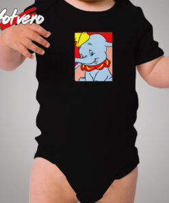 Cute Disney Dumbo Portrait Cozy Baby Onesies