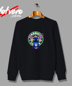 Cute Disney Stich Parody Coffee Starbucks Urban Sweatshirt