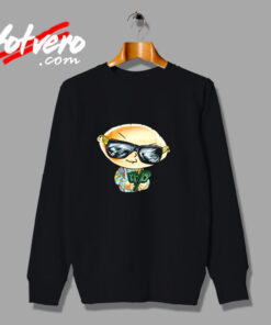 Cute Family Guy Stewie With Cash Bling Urban Sweatshirt