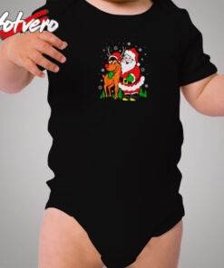 Cute Santa Christmas Vintage Cozy Baby Onesies