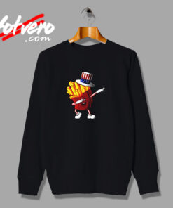 Dabbing Fries Usa Finger Chips Urban Sweatshirt