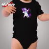 Dabbing Unicorn Soccer Cozy Baby Onesies