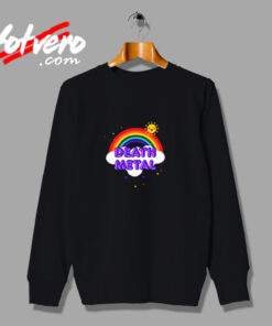 Death Metal Rainbow Funny Heavy Metal Pun Urban Sweatshirt