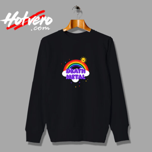 Death Metal Rainbow Funny Heavy Metal Pun Urban Sweatshirt