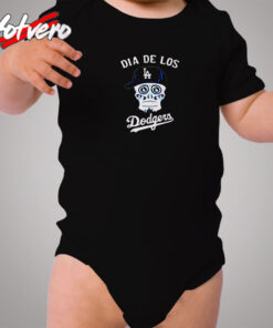 Dia De Los Angeles Dodgers Cozy Baby Onesies