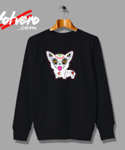 Dia De Los Muertos Sugar Skull Corgi Urban Sweatshirt