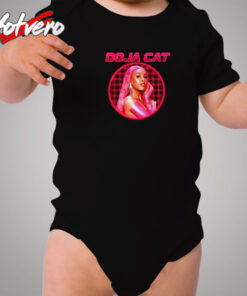 Doja Cat Laser Grid Portrait Cozy Baby Onesies