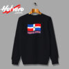 Dominican Republic Flag Distressed Pride Urban Sweatshirt