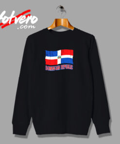 Dominican Republic Flag Distressed Pride Urban Sweatshirt