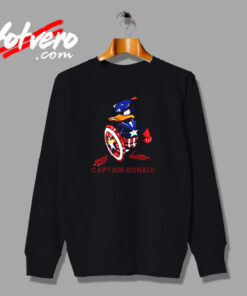 Donald Duck Captain America Marvel Character Urban Sweatshirt