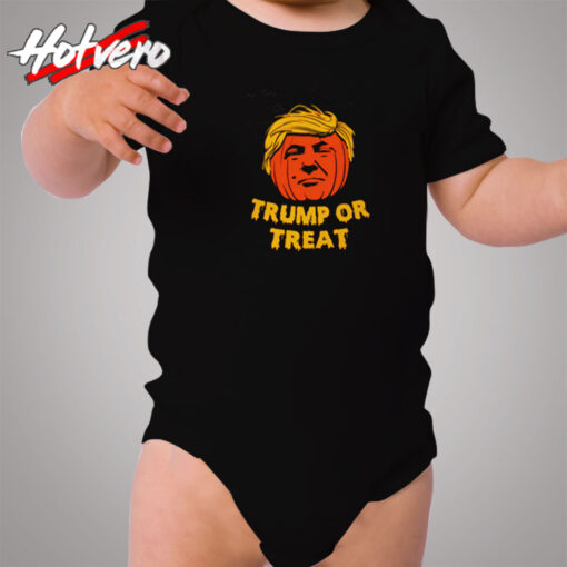 Donald Trump Or Treat Halloween Cozy Baby Onesies