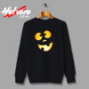 Dopey Halloween Pumpkin Jack O Lantern Face Urban Sweatshirt