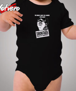 Dracula Prince Of Darkness Vampire Cozy Baby Onesies