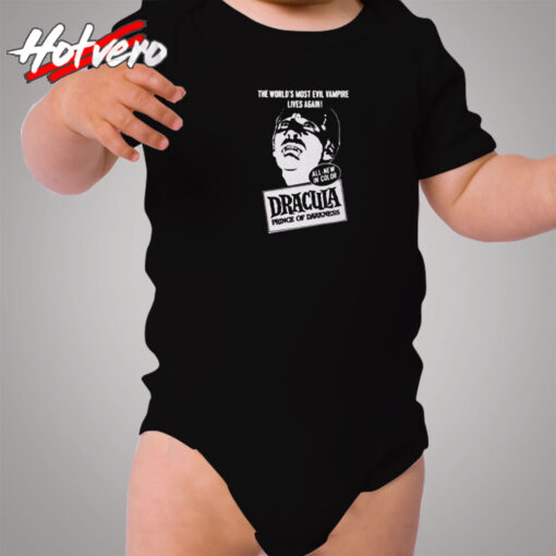 Dracula Prince Of Darkness Vampire Cozy Baby Onesies