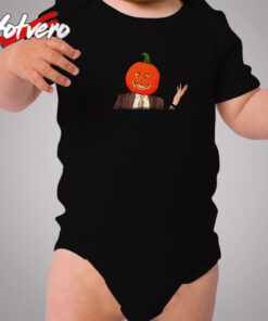 Dwight Pumpkin Raglan Baseball Cozy Baby Onesies