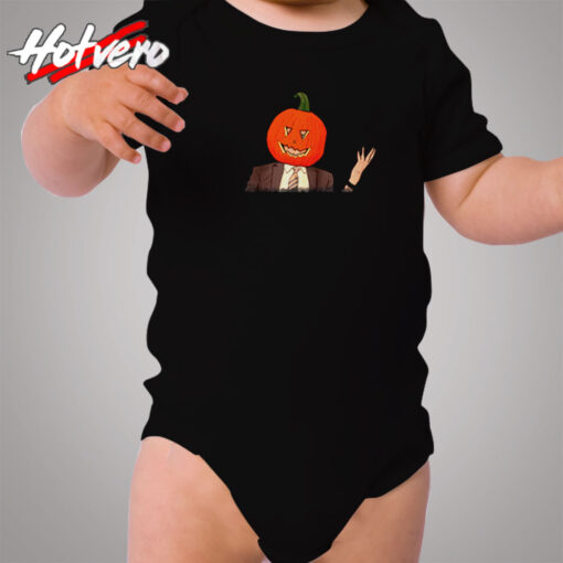 Dwight Pumpkin Raglan Baseball Cozy Baby Onesies