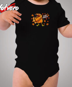 Eat Pizza Turkey Thanksgiving Cozy Baby Onesies