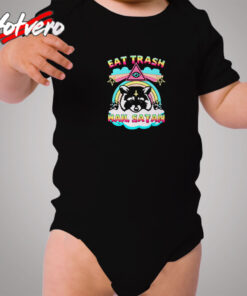 Eat Trash Hail Satan Classic Cozy Baby Onesies