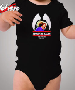 Eddie Van Halen Rest In Peace 2020 Cozy Baby Onesies